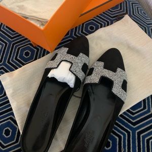 Hermès Mule suede 38.5 new in box